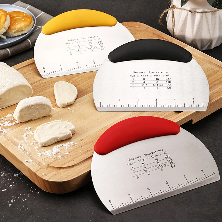 Hot Selling Semi-circle Scraper Stainless Steel Griddle with Scale