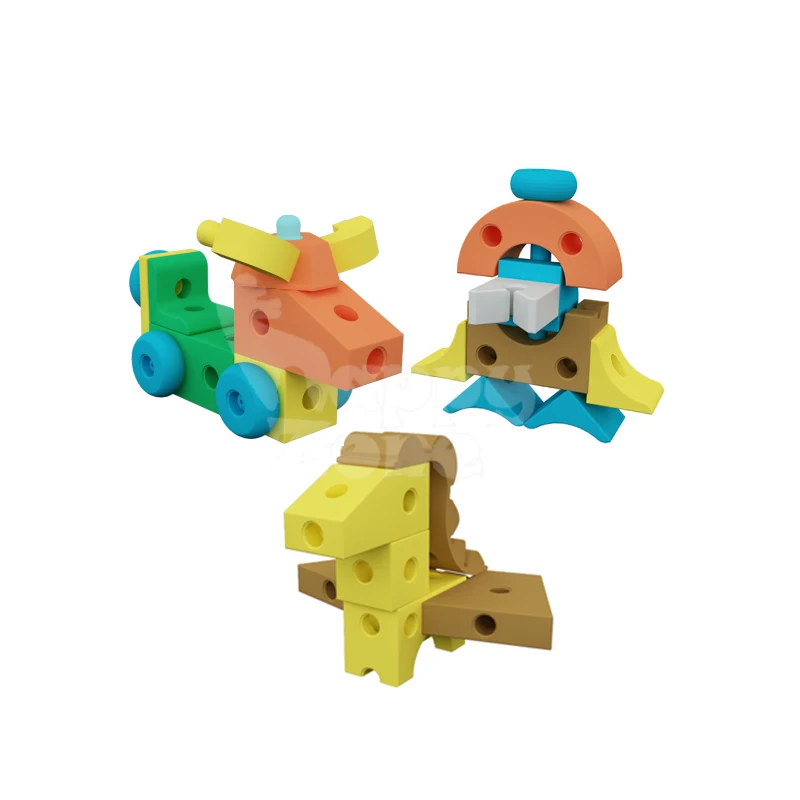 Wholesale Colorful DIY EVA Foam Building Blocks Educational Toys Interactive Play Blocks for Soft Playground Indoor Playarea