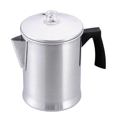 
Outdoor Aluminium Coffee Maker Percolator Coffee Pot Camping Coffee Maker 