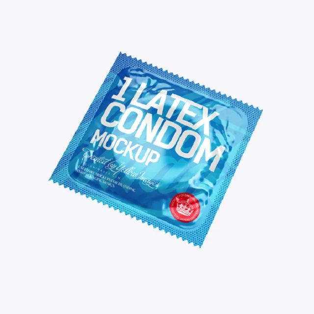 Plastic Foil Material Custom Condom Packaging with Printing