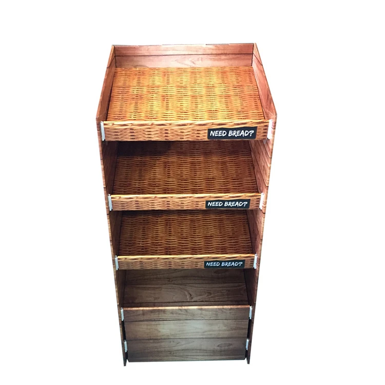 
Manufacturer custom size printing high quality bread tart display stand for store 