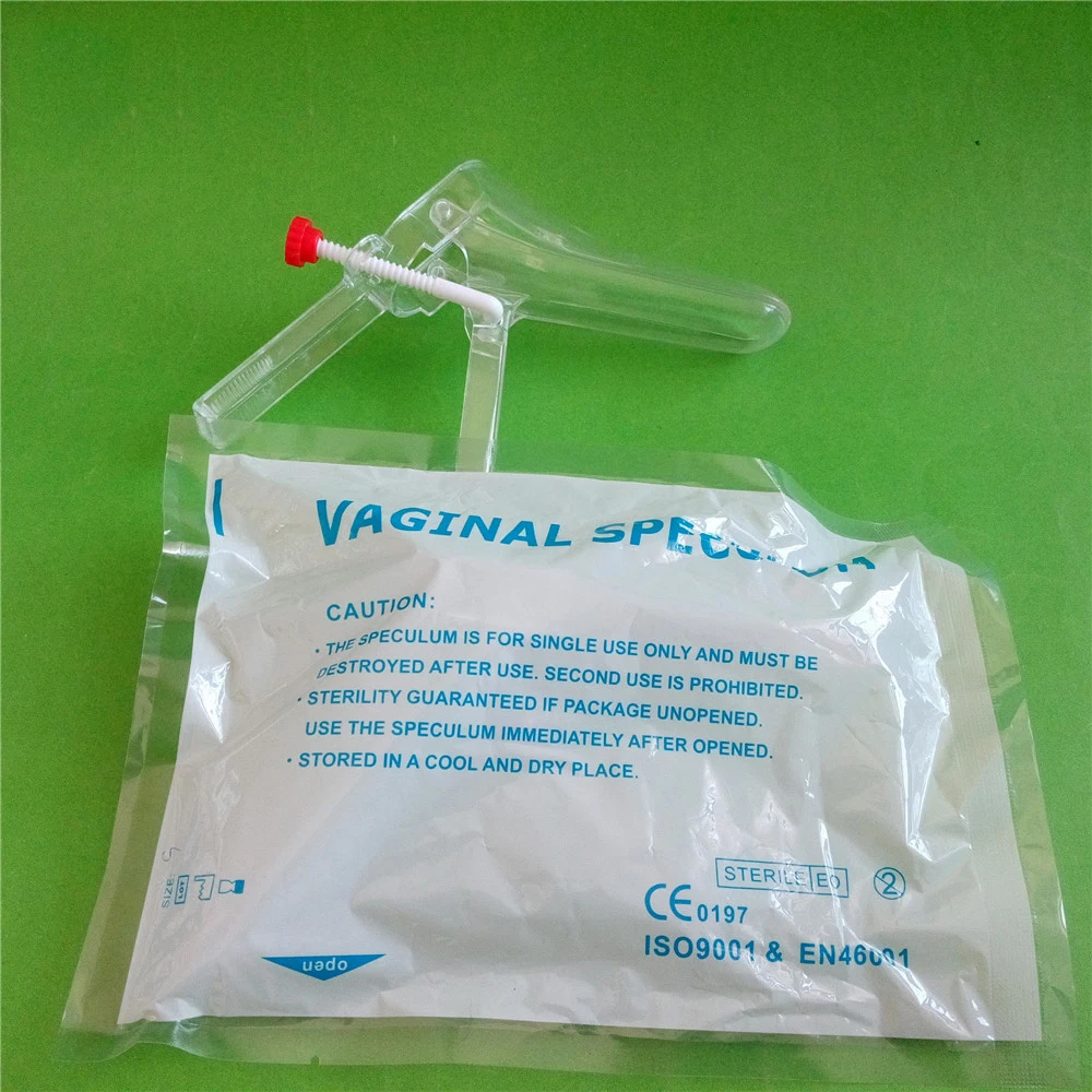 Low price Medical supplies disposable sterile plastic side screw vaginal speculum for sale