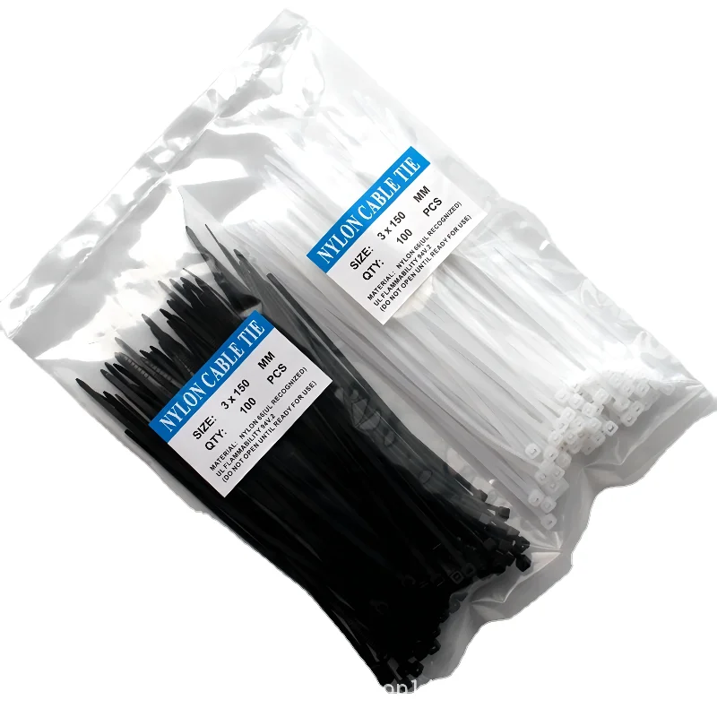 High Quality Factory Price Self Locking  UV resistant  Black Cable Tie Nylon Plastic Cable Tie
