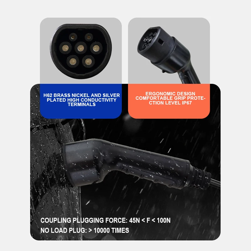 CE AC 7kw 220V 32A 1 Phase Type 2 EV Charger Pedestal with RFID APP OCPP Vehicle Charger