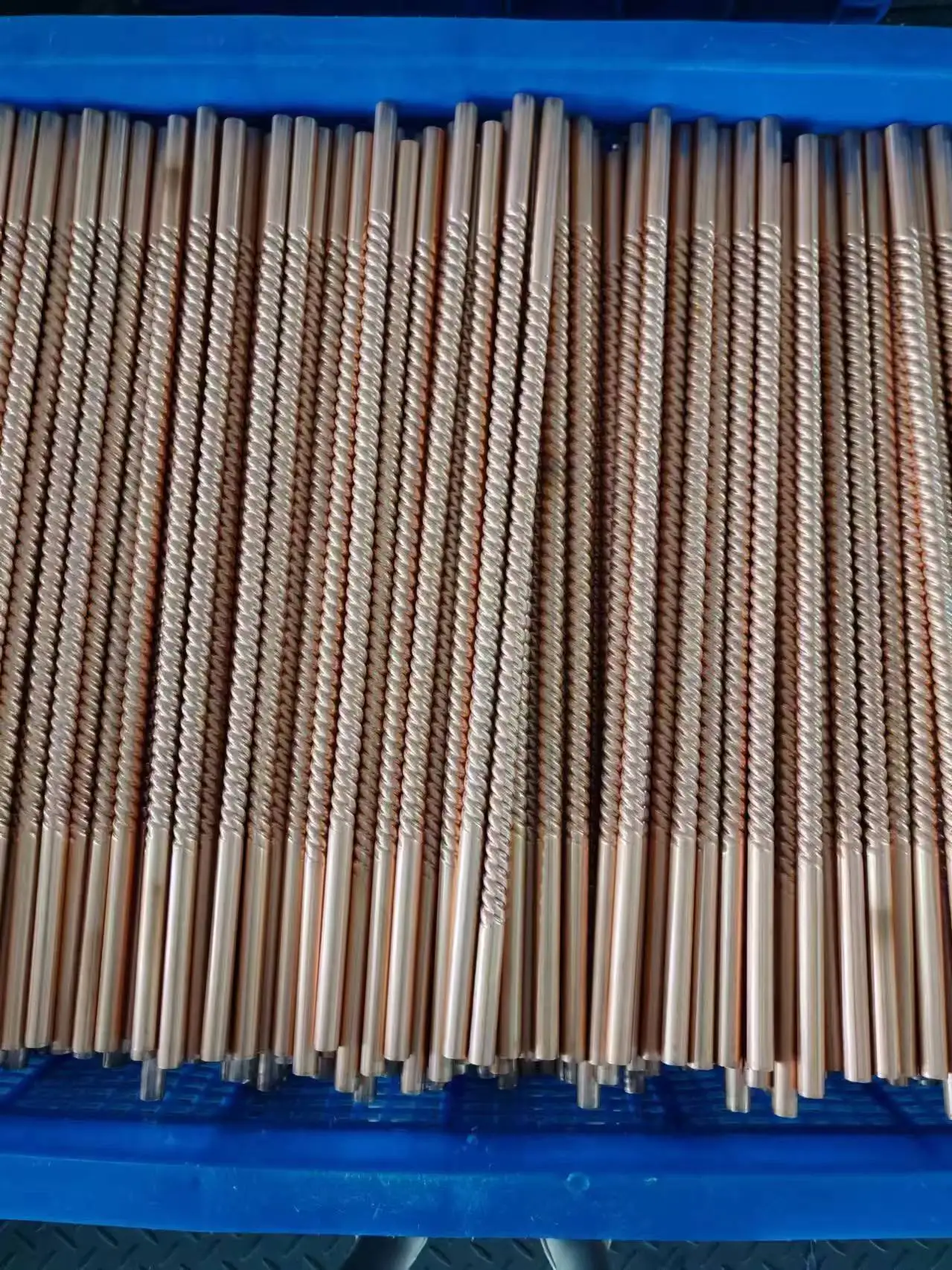 1/4 inch  3/8 inch customized size length Copper Corrugated Tube For Refrigerator
