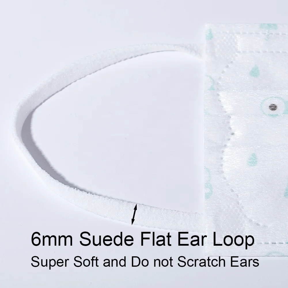 
hot sale breathable individual packaging customize printed kid face mask disposable 