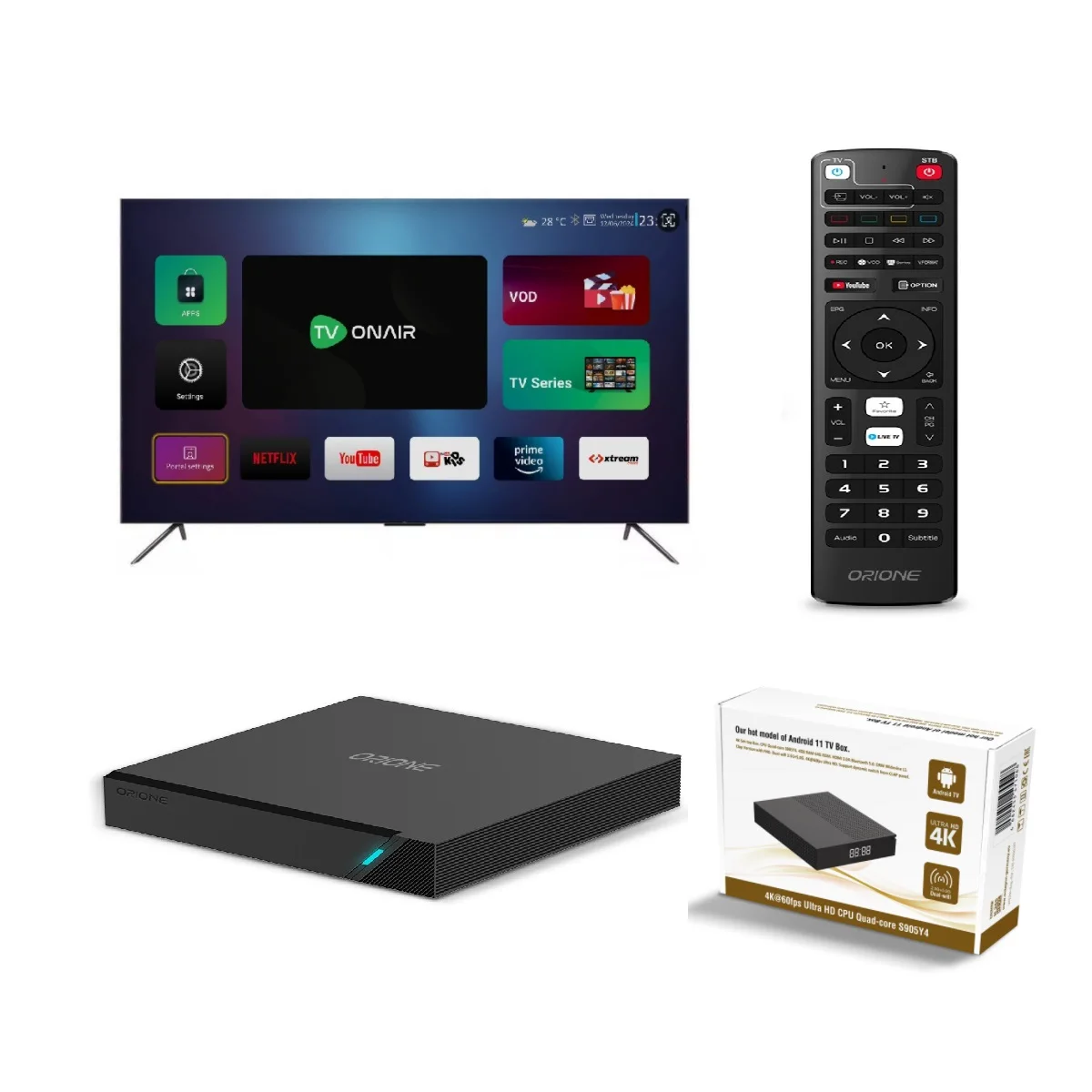 2024 новый спутниковый ресивер, IPTV приставка, OEM Linux 1G 8G 16G, двухъядерный Wi-Fi 2,4G 5,8G UHD 4K 60fps M3u Xtre * m Ott FHD