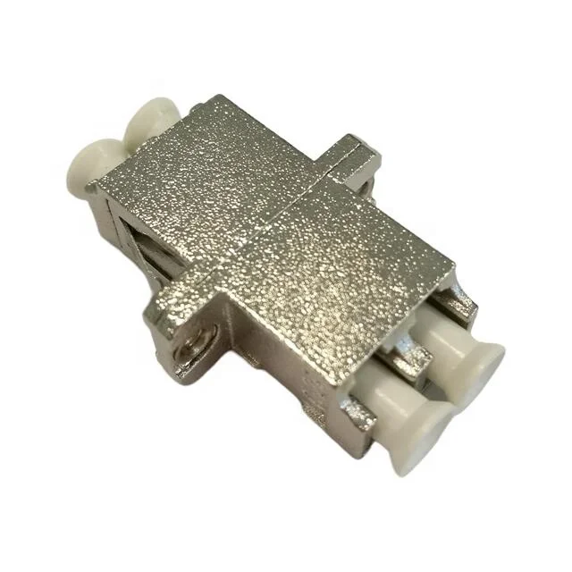 FTTH Solution Duplex LC to LC Single Mode Fiber Optic Adaptor Metallic LC adapter