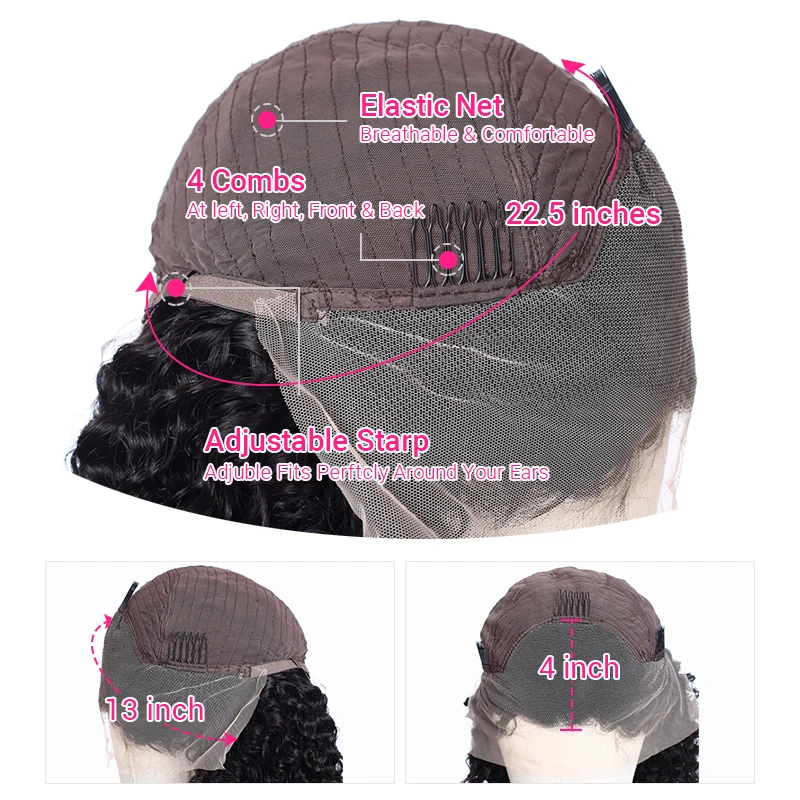 Unprocessed Virgin Brazilian Human Hair  HD Lace Frontal Wigs PrePlucked Bleached Knots Wholesale Wigs 100% Human Hair Vendors