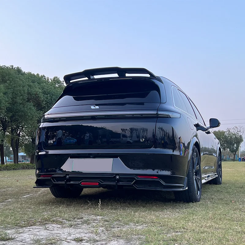 Black Plastic material AE Style Front Lip Rear Bumper diffuser Body Kit for Ideal L7 L8 L9 SUV