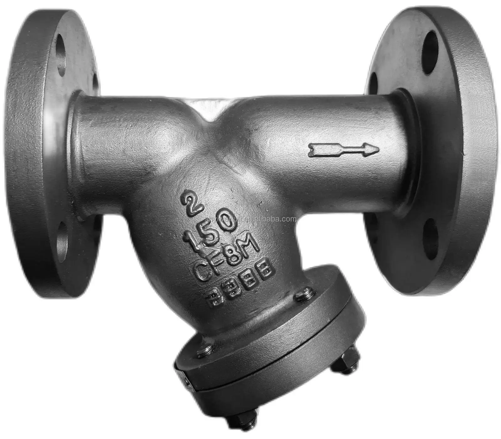 ASTM B148 C95800 Bronze Y Strainer for Sea Water, 4 Inch, Class 150 LB, FF Stainless Steel Strainer