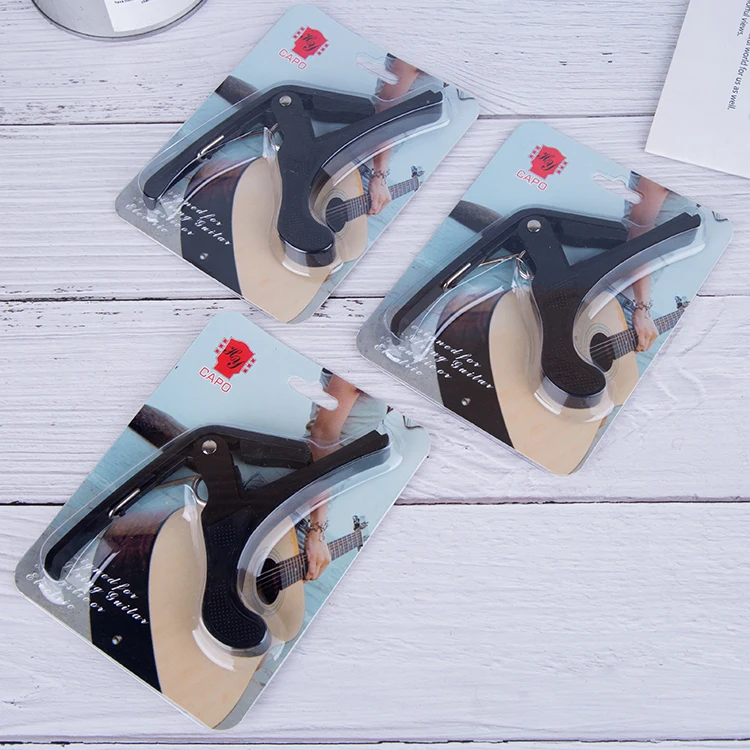 Wholesale Musical Instrument Guitar Capo Accessories Acoustic Plastic Guitar Clamp Big Tuner For Wood Guitar