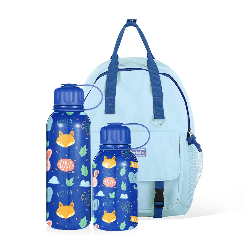 Hot Sell Kids Stainless Steel Water Bottle With Twist Lid Custom Color