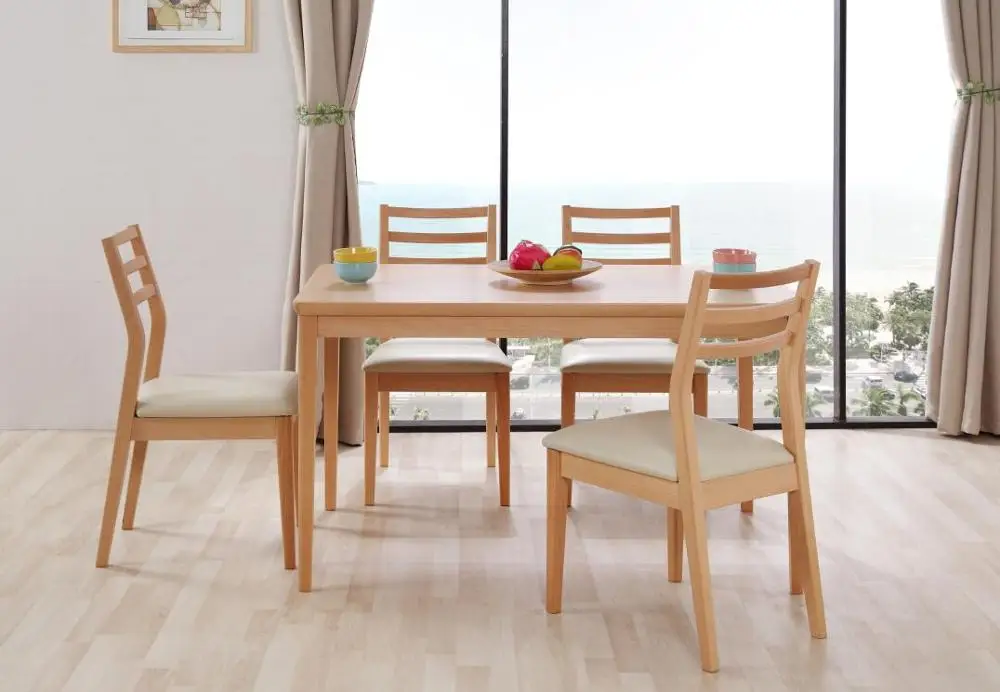 Modern Design Dining Room Furniture Set Dining Table Rectangular Wood 6 Chairs/seaters Home Furniture Panel Standard Packing T/T