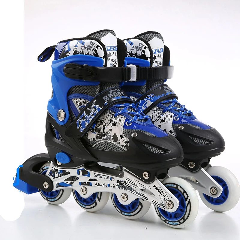  Регулируемый Профессиональный Patines дети светящиеся колеса Inline четыре для роликовых