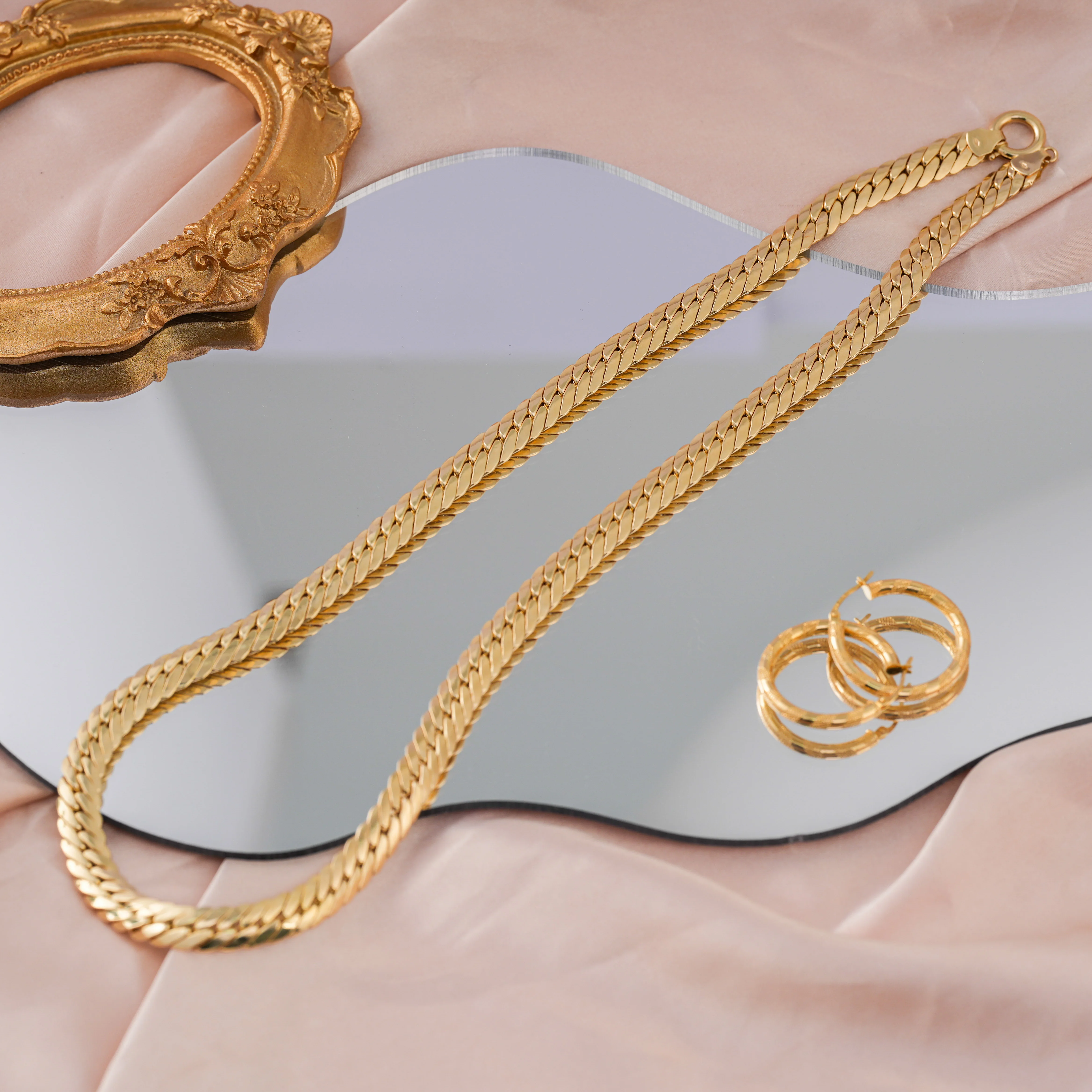 PCX Jewelry 7MM 10MM Pure 18K Real Yellow Gold Au750 Hiphop Sterling Miami Italian Cuban Link Curb Chains Men Wholesale