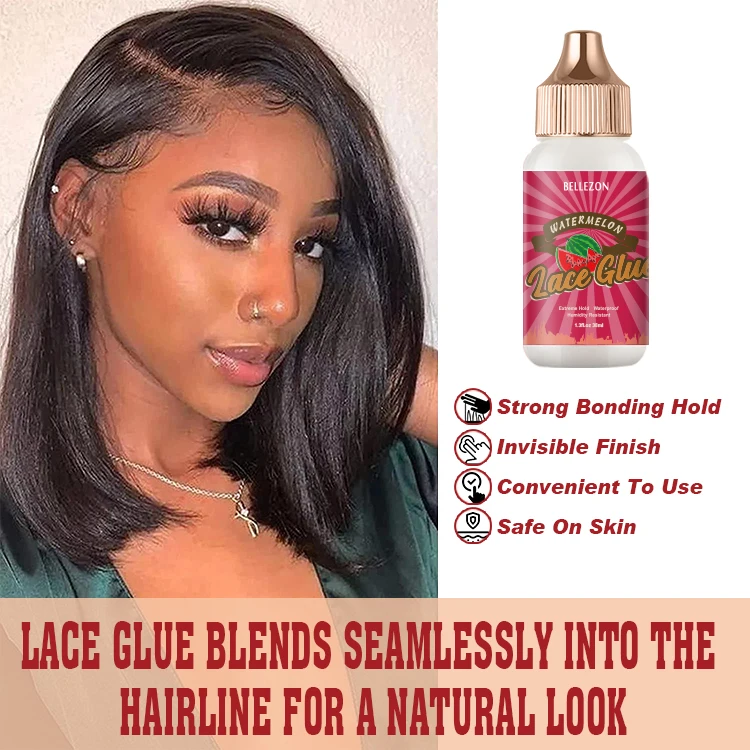 Bellezon Lace Glue Waterproof Sweat Resistant Watermelon Scent Super Hold Lace Glue Adhesive