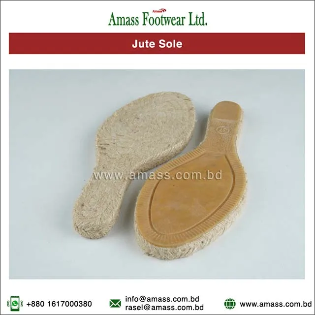 Top Manufacturer of Highest Grade Wholesale Selling Handmade Jute Material Soles for Bulk Buyers