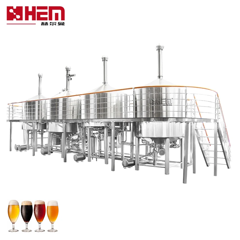 1000L 1500L Stainless steel combined brewhouse Turnkey Project Of Brewery Whole Set commerical beer brewing equipment 2000L