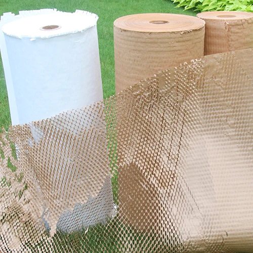 
50cm*180m Shockproof Anti-Breaking Packaging Protection Buffer Wrapping Paper Honeycomb Cushion Paper Honeycomb Kraft Paper 