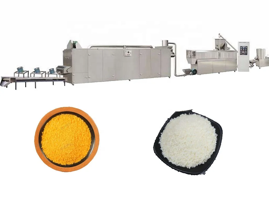 Commercial panko  production line Big capacity Fully automatic  bread crumb processing machine