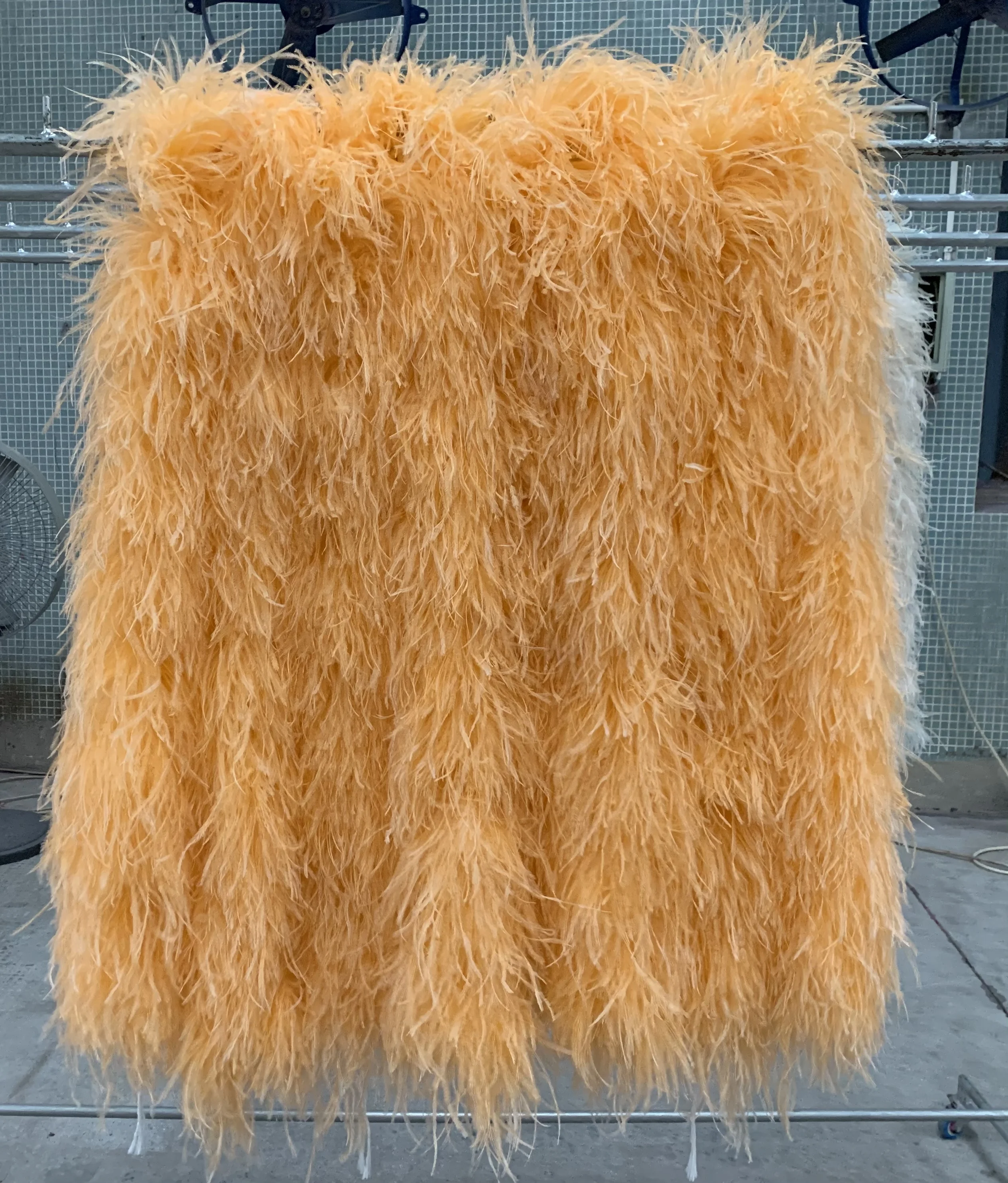 Шарф из оранжевого страусиного перья боа для домашней вечеринки свадьбы рождественского декора рукоделия одежда костюм танцевальное платье аксессуары соя