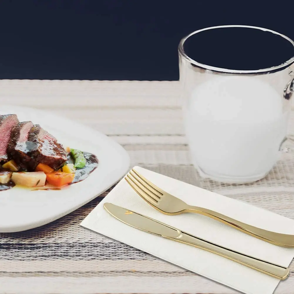 Recycled Custom Printed Scented Thick Cutlery Tissue Paper Napkin With Logo