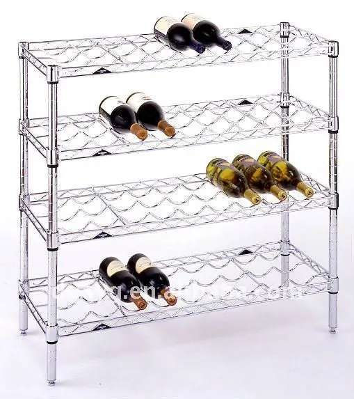 Storage Shelf Chrome Wine Shelving