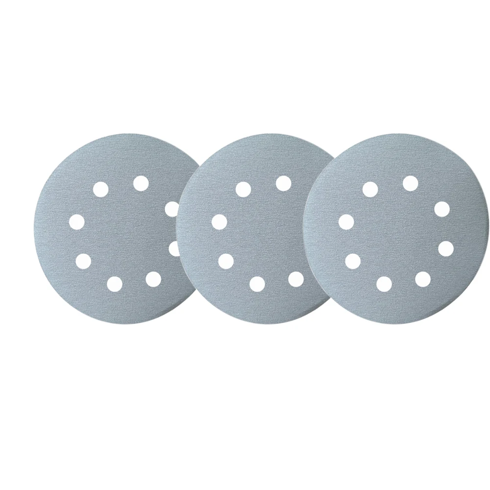 Diameter 125MM with 8 Holes white color Round abrasive sanding disc for grinding and polishing