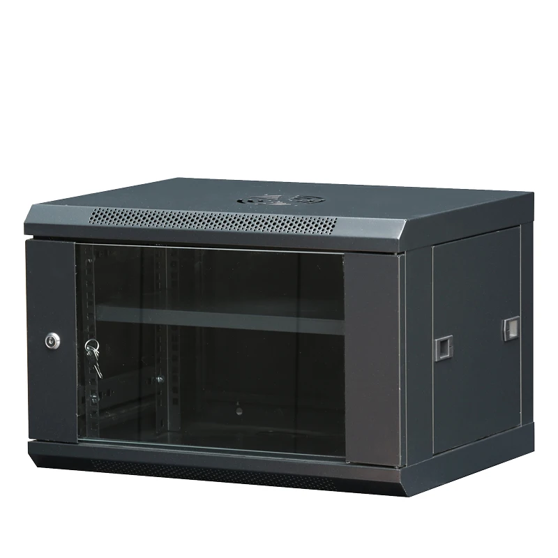 Enclosure For Network Devices Rack 16U Wall Mounted Communication Cabinet Wholesale Ddf Self-Assembly 6Mm X 1Mm Server
