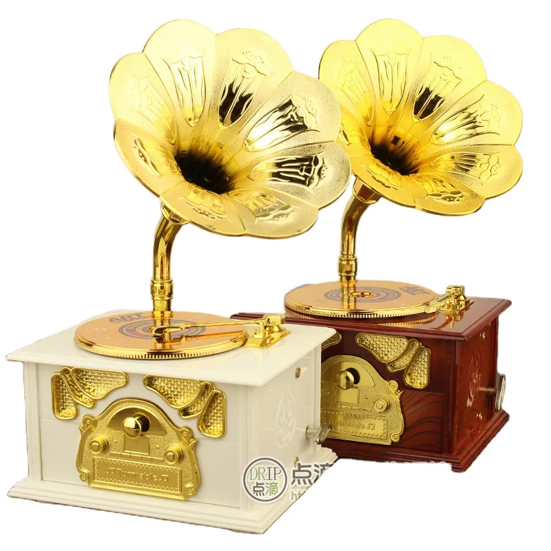 Linda Classical Ballet Girl Dancing Music Box Piano Phone Trumpet Phonograph Sewing Machine Typewriter Music Box