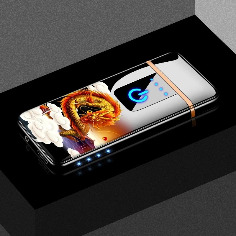 Electric Double-sided Tungsten Cigarette Lighter USB Charging lighter Portable Rechargeable Lighters