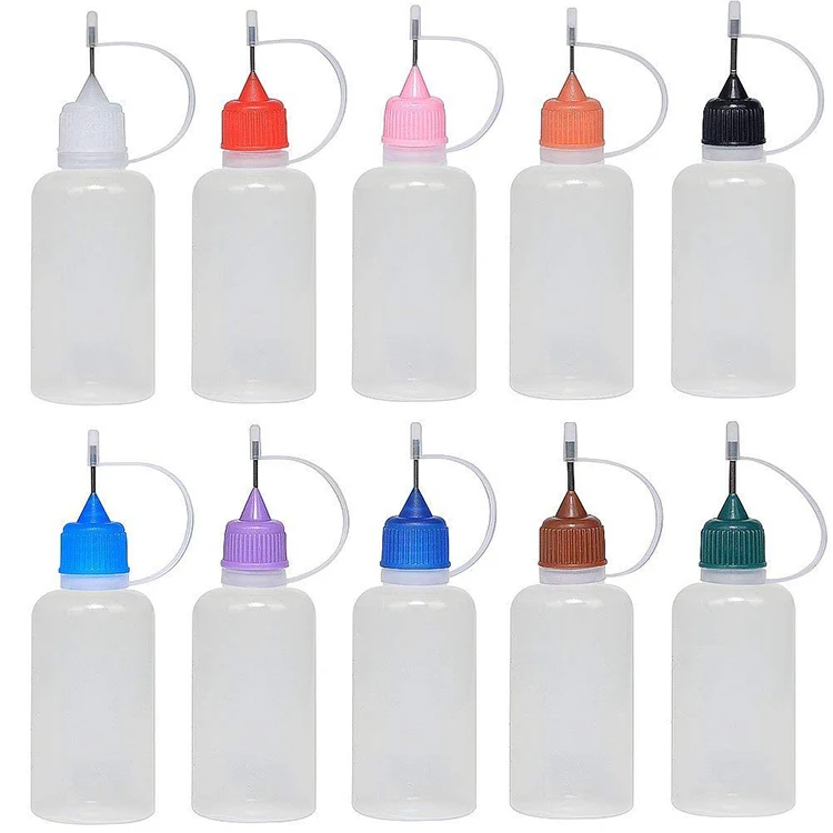 Needle tip dropper bottle. 10ml 15ml 30ml 50ml 100ml Needle Tip Glue Bottle Applicator squeeze dropper bottle