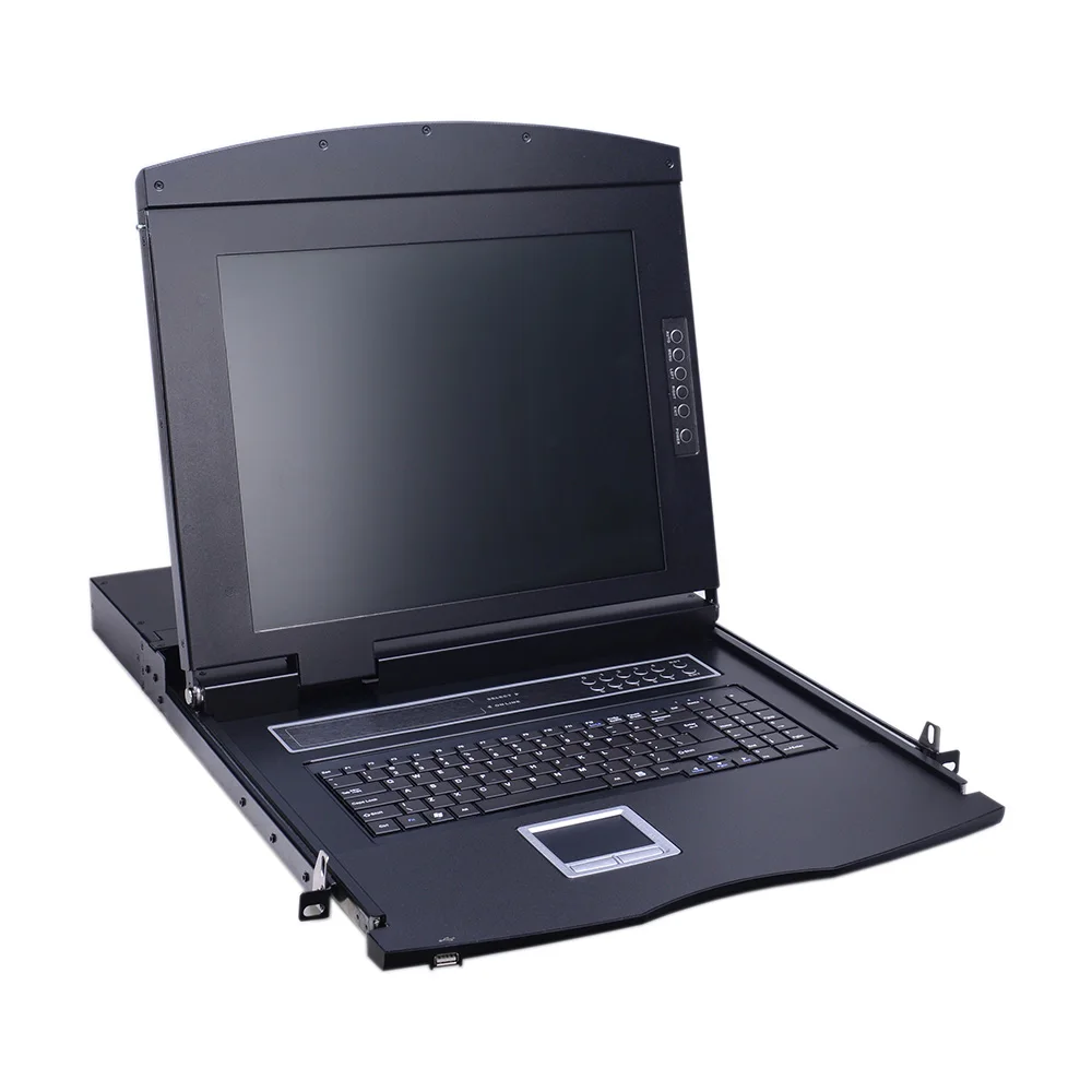 Module Design 1280*1024@60Hz 17 Inch Singlerail VGA LCD KVM Console With Monitor