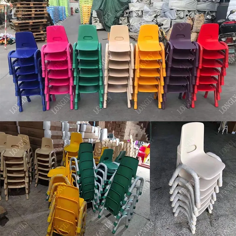 Colorful kindergarten kids plastic chair price for preschool