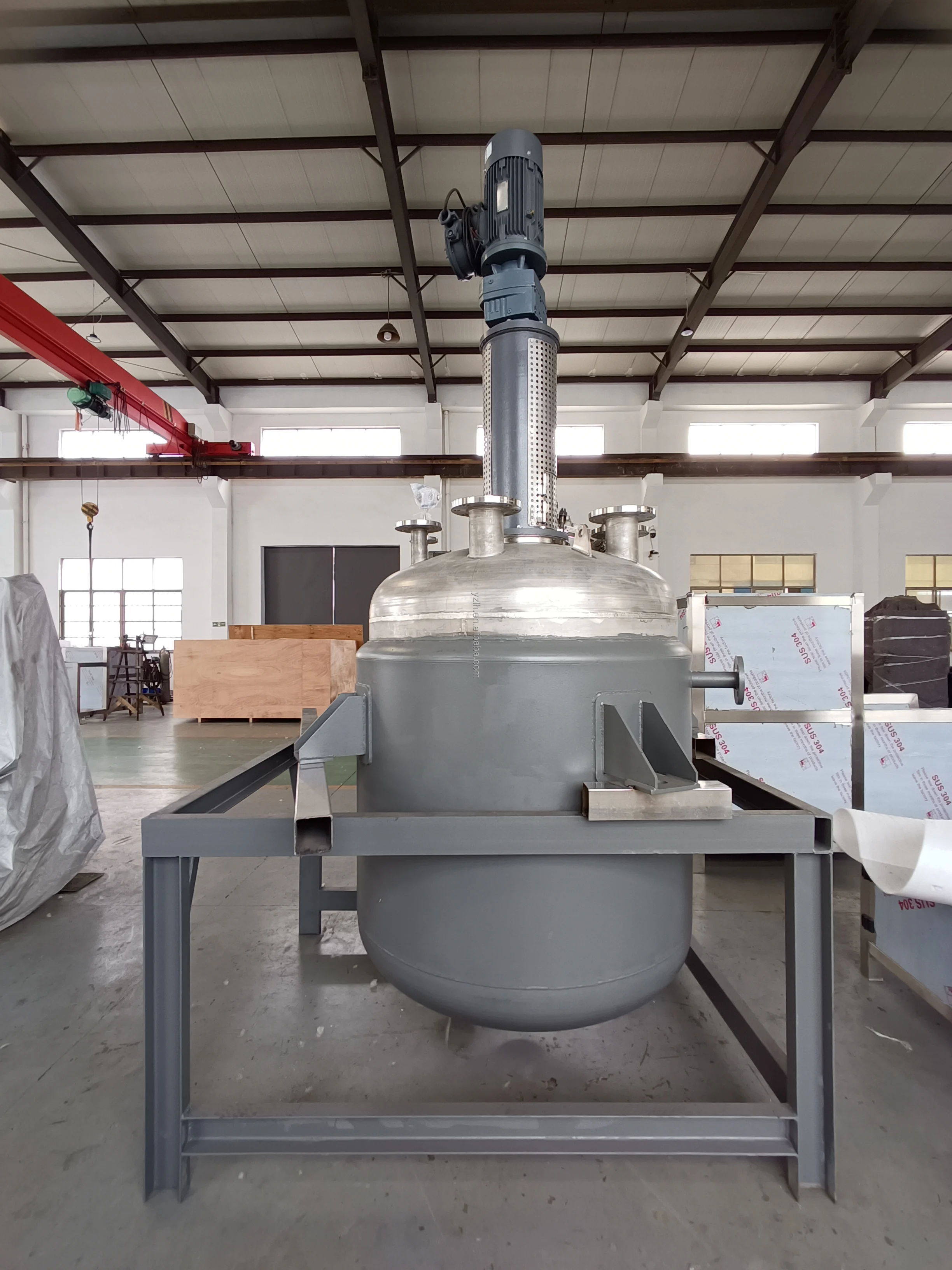 High pressure high temperature double jacketed stainless steel lab polymerization chemical reactor