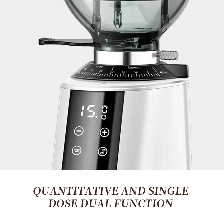 Heavy Duty Conical Commercial Grinder Stainless Steel Burr Grinder Espresso Drip Pour Over Electric Coffee Grinder