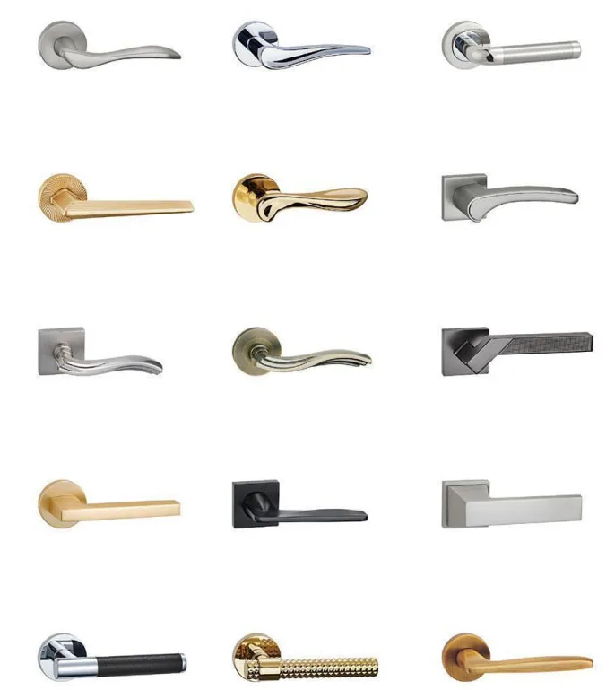Modern light luxury door handle zinc alloy furniture door handle set