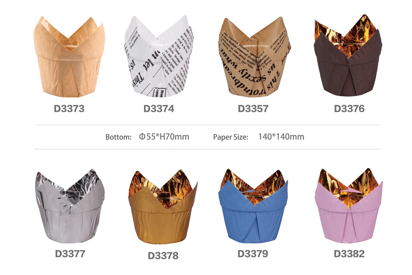 Greaseproof Tulip Baking Cup, cupcake liners