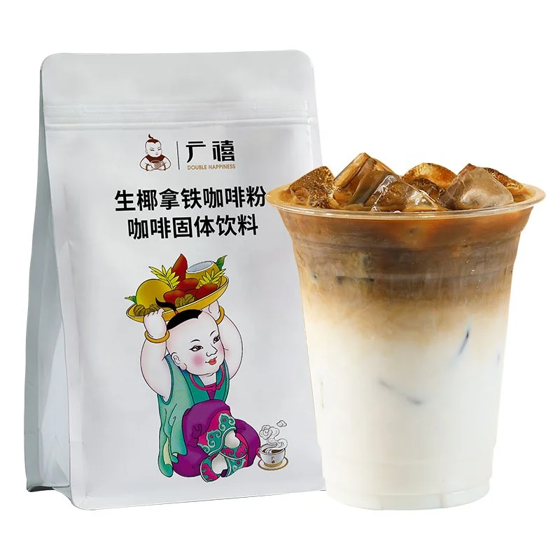 1 кг сырой кокосовый латте мгновенный кофейный порошок