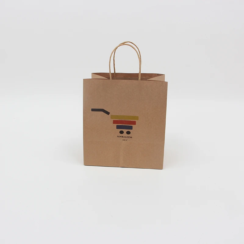 
high quality kraft paper bags with handles for Shopping Paper Bag Custom Printing Eco Friendly Recycle 