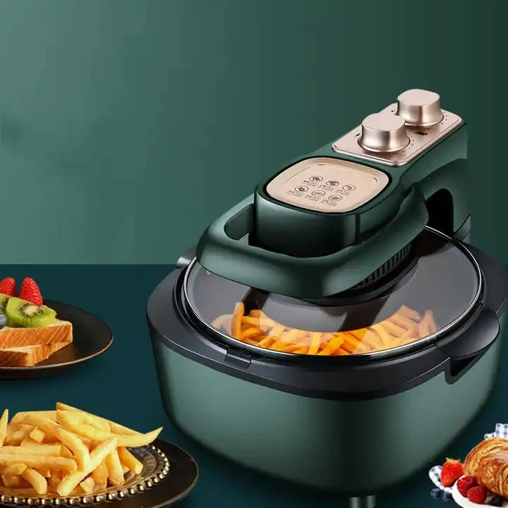 Visible Cover Check Food No Need Open Dropshipping 4.7 Liters Digital Control Air Fryer With Baking Guide