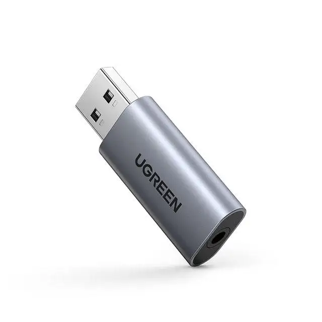 Звуковая карта Ugreen Usb 3 5 мм аудио интерфейс внешняя звуковая для наушников динамиков ноутбука
