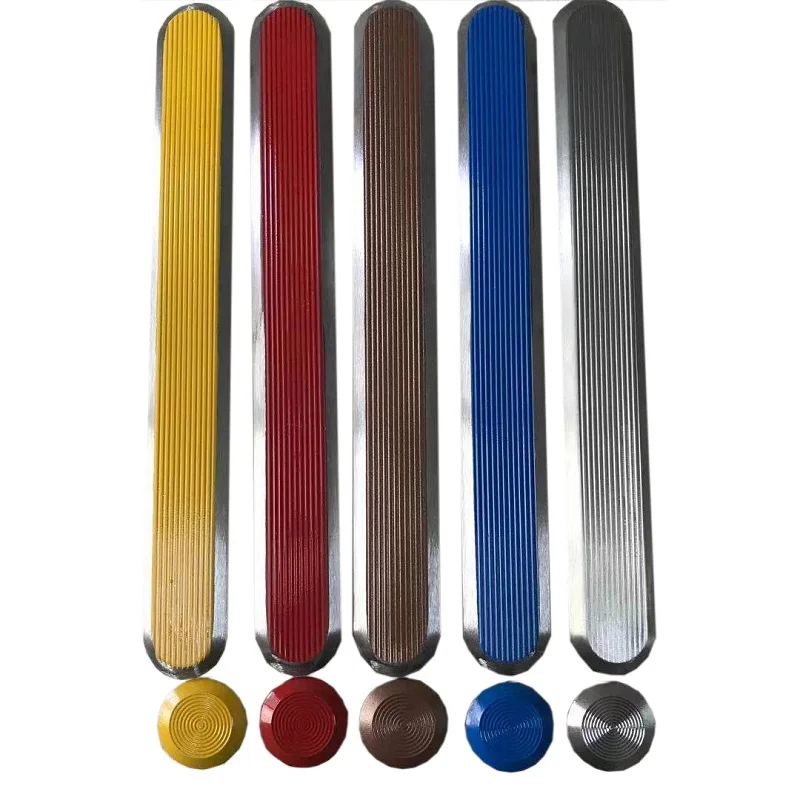 Недорогой нескользящий цветной материал для поверхности Земли, тактильный индикатор, дорожная шпилька из нержавеющей стали, тактильная тротуарная лента