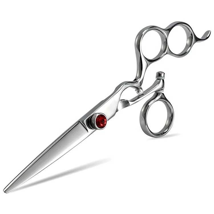 HA-S69 Hairdressers Hair Cutting Tools Professional Rotating Ruby Crystal Barber Scissors