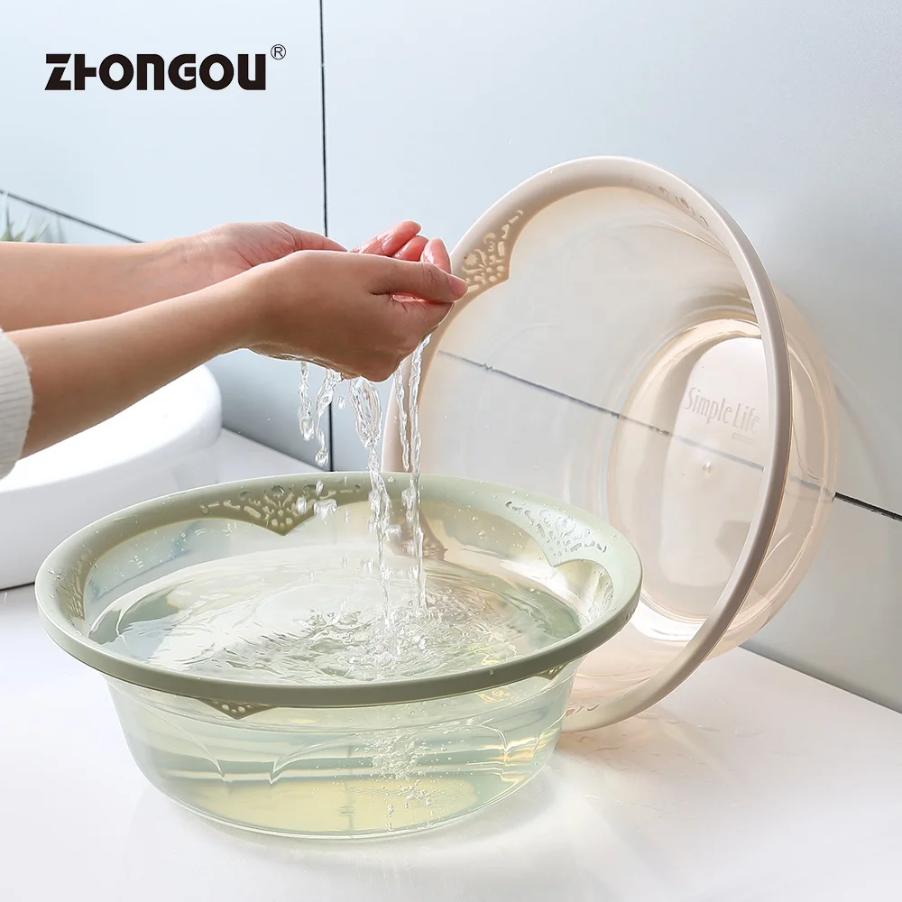 
A16-A39 Kitchen Bathroom Round Basin Toilet Plastic Hand Foot Washing Basin 