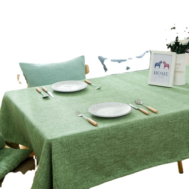 Cheap Oilproof Table Cloth Fabric Tablecloth linen tablecloth for Coffee Kitchen Dining Table Decorations