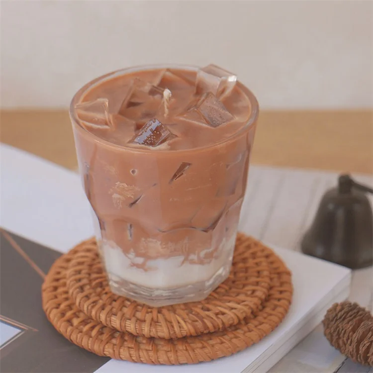 Ice coffee cube Aromatherapy Candles milk coffee Scented indoor decoration with souvenir