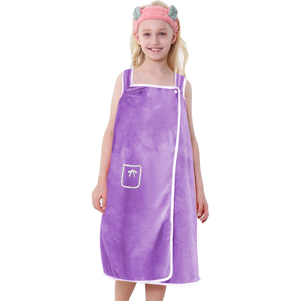 Wholesale Custom Microfiber Bath Skirt Bathrobe Dress Towel Set Women Kids Ladies Linen Fleece Material Custom Hotels Showers