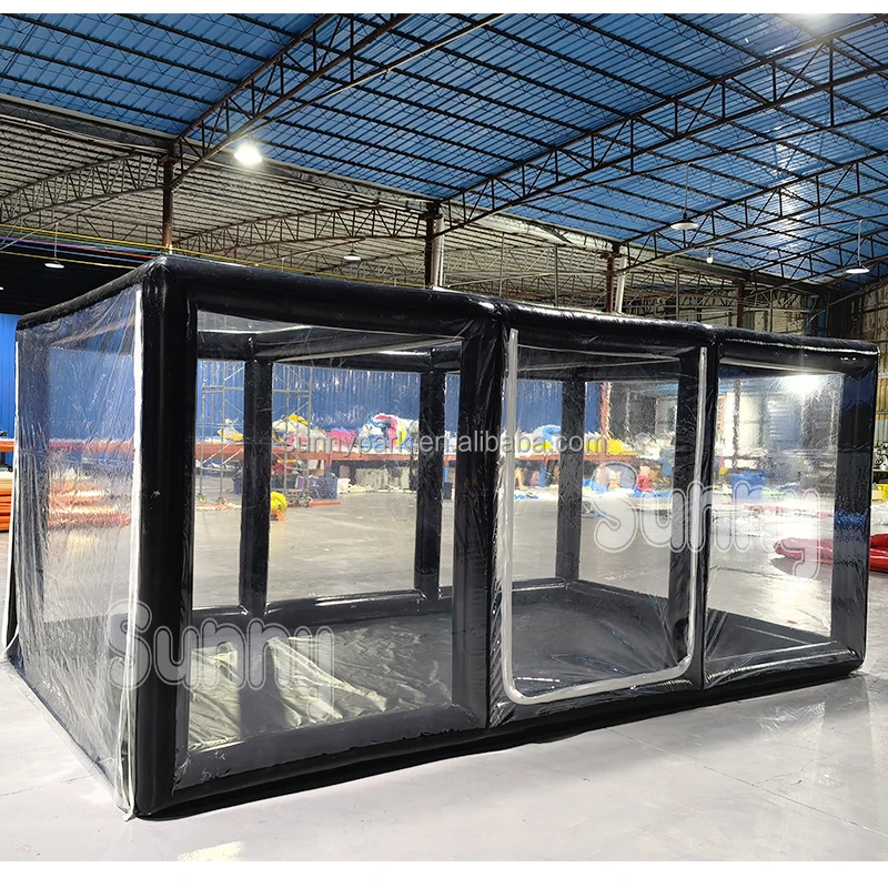 Airtight PVC inflatable car painting tent cover capsule Garage Car Cover Wash Garage Tent for sale